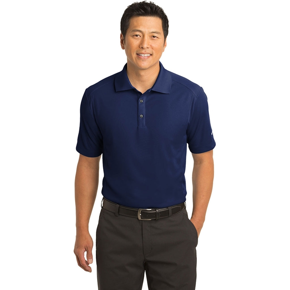 Nike Men's Navy Blue Dri Fit Short Sleeve Golf Polo Shirt Size Large